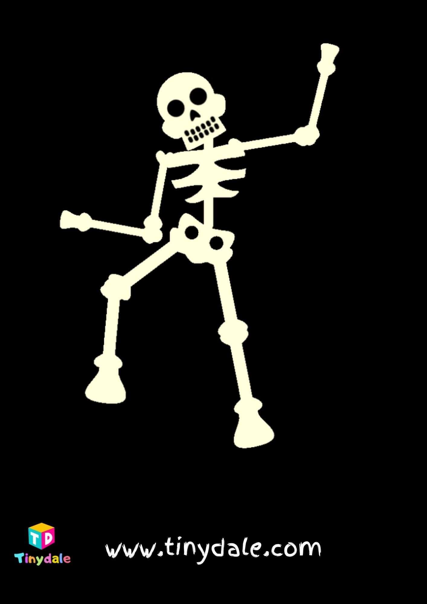Dancing skeleton template
