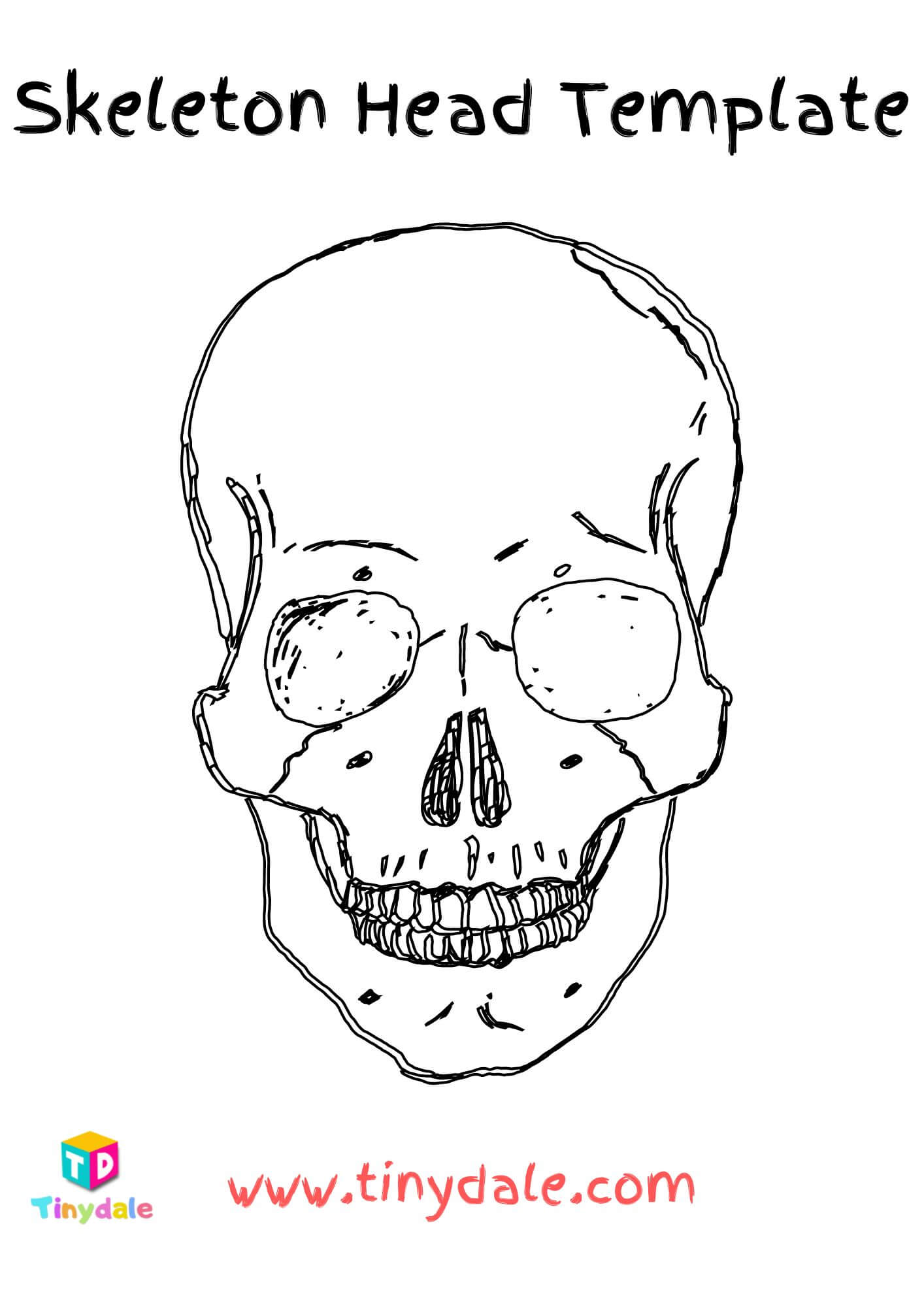 Skeleton Head Template