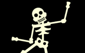 Dancing skeleton template