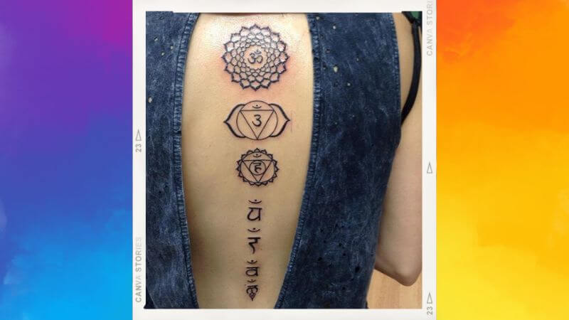 Chakra design on back