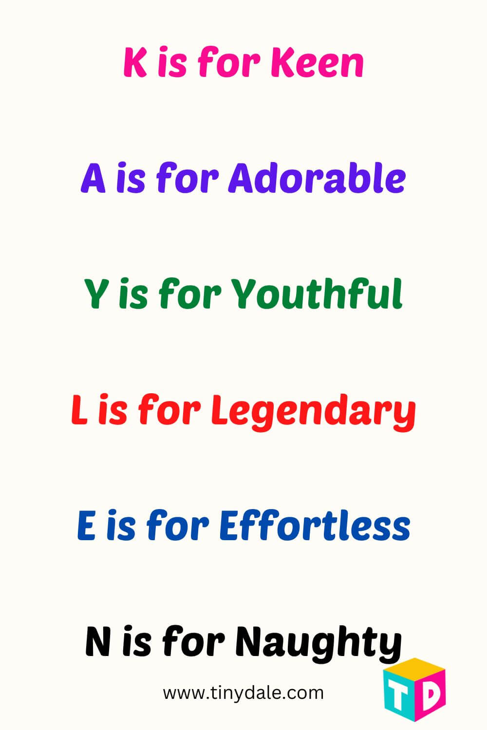 kaylen acrostic poem