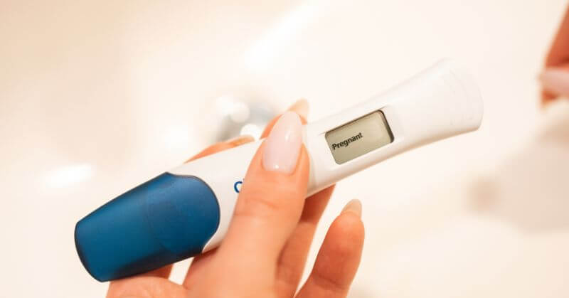 Positive pregnancy test