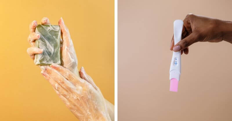 Soap pregnancy test