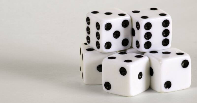 White dice