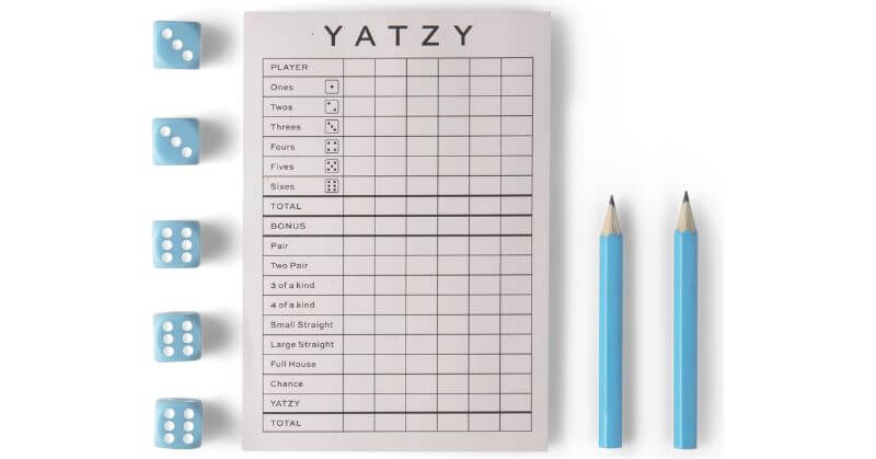 Yatzy dice games