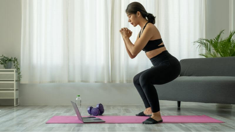 Online fitness class - Things to do from home