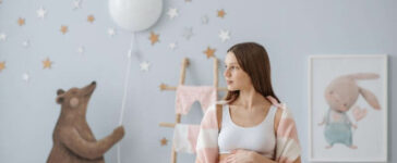 Pregnant women with theme