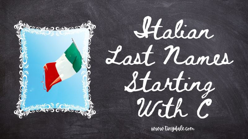 Italian Last Names Starting With C
