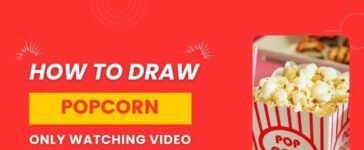 how to draw Popcorn