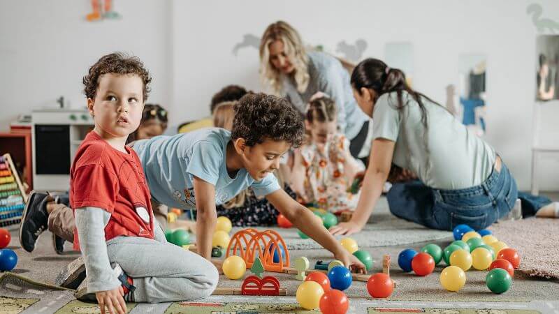 Kids playing together