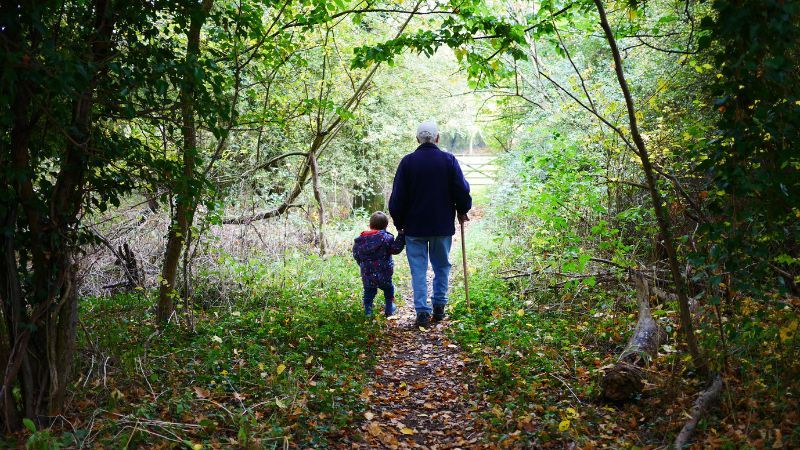 A walk with Grandpa