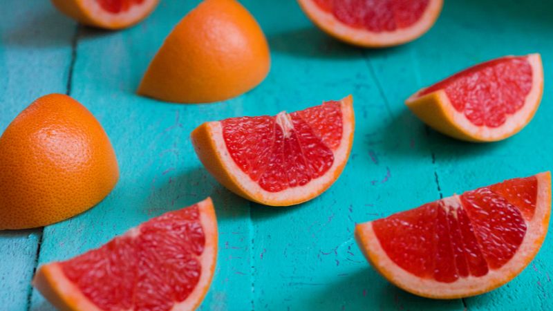 Grapefruit cut