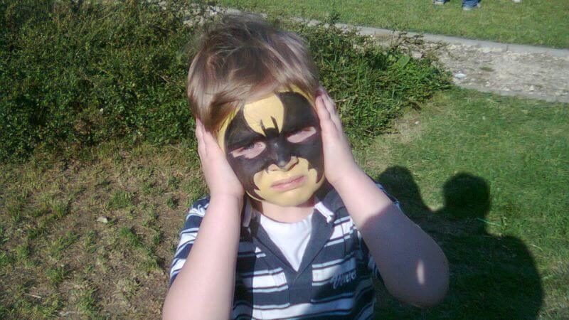 Kid as batman