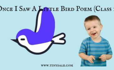 Once I Saw A Little Bird Poem (Class 1)