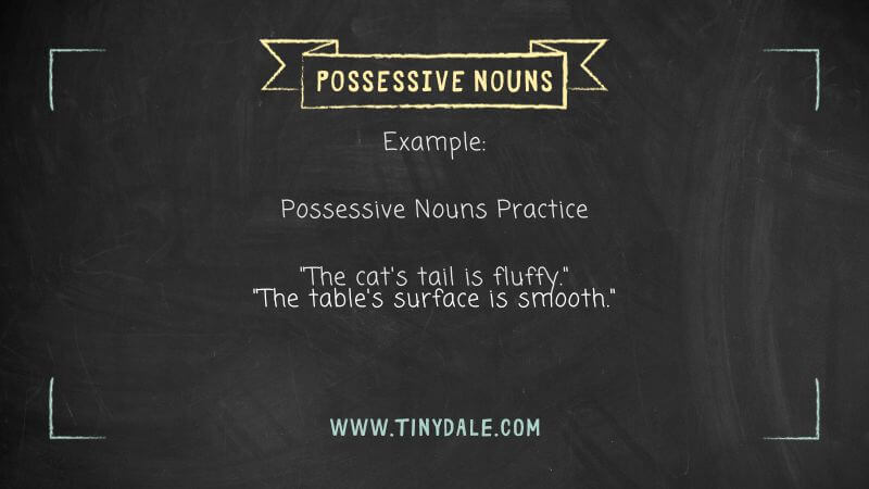 Possessive nouns examples