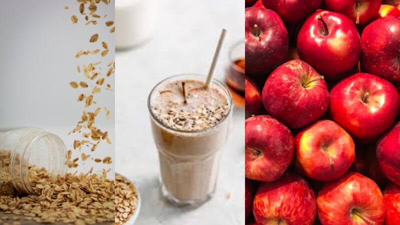 Oats apple smoothie