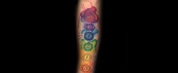 7 chakras tattoo