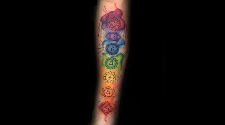 7 chakras tattoo