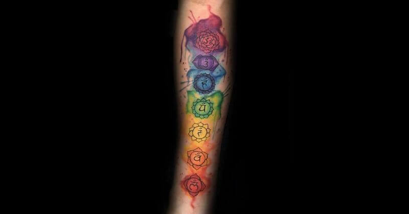 7 chakras tattoo