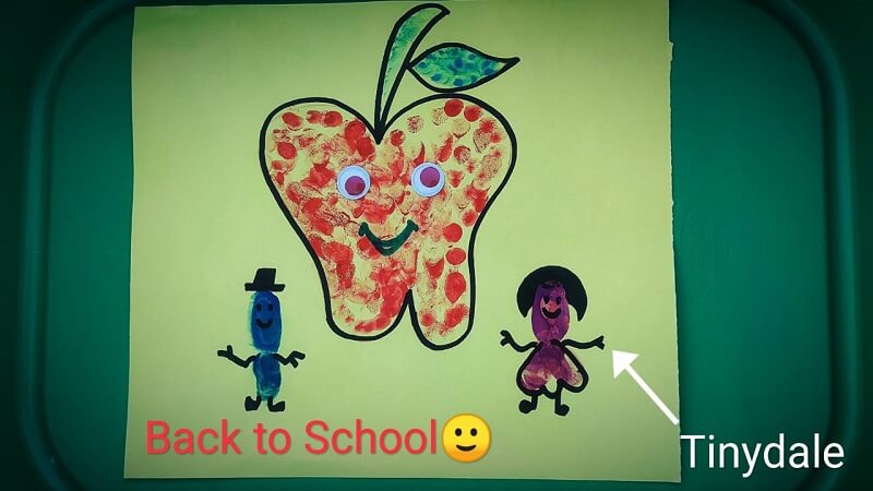 Back to school apple craft