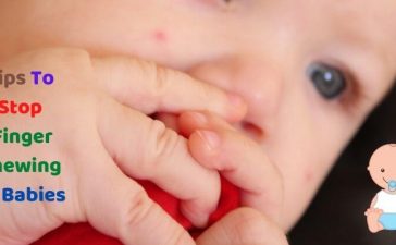 Finger chewing in babies