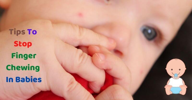 Finger chewing in babies