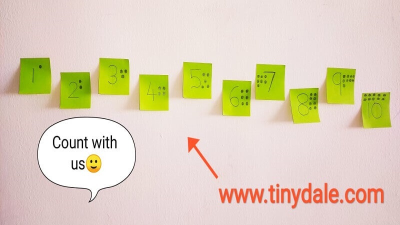 How to teach counting With Sticky notes