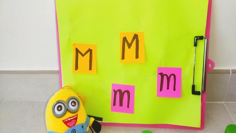 Letter M writing