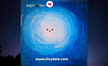 Night sky drawing easy tinydale