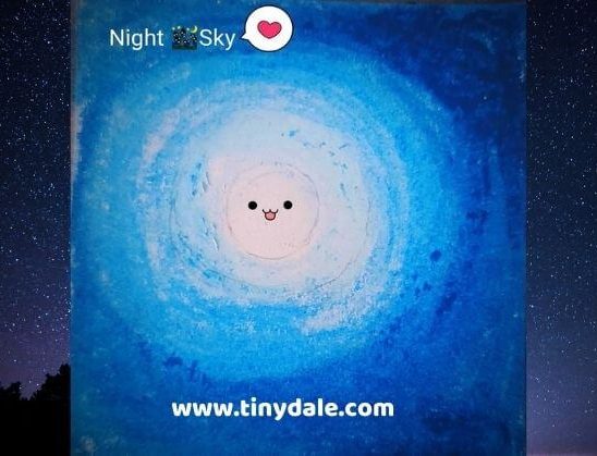 Night sky drawing easy tinydale