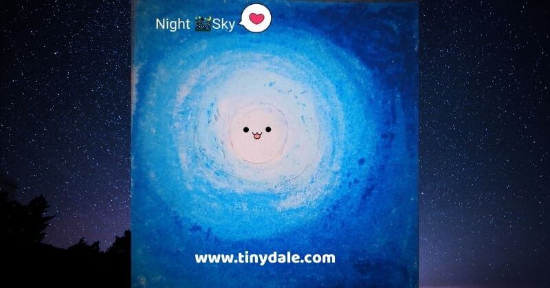 Night sky drawing easy tinydale