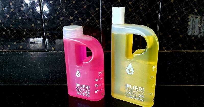 PUER floor cleaner and Dishwashing Gel