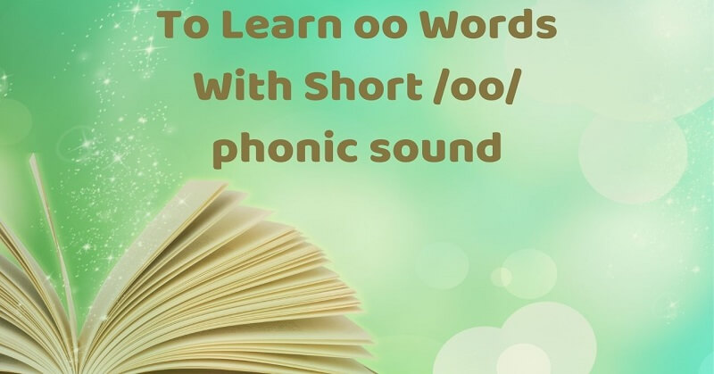 Learn oo words with short oo sound