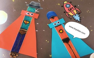 Superhero Popsicles craft ideas - tinydale