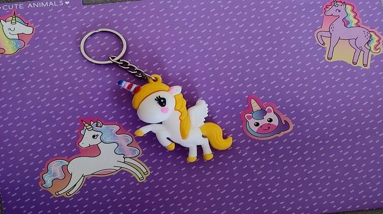 Unicorn keychain