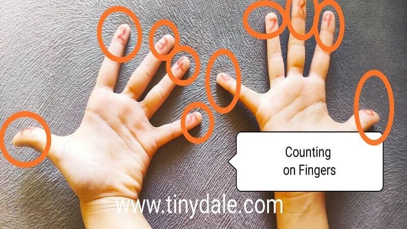 counting on fingers