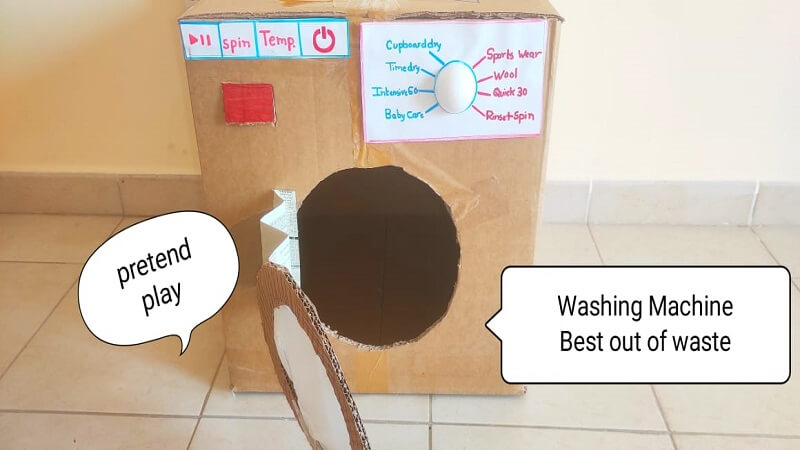 pretend play washing machine