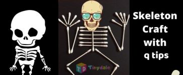 skeleton craft with q tips
