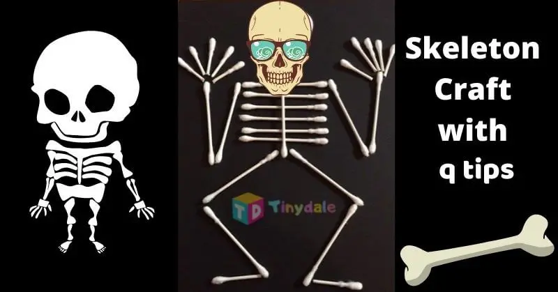 Skeleton Craft With q Tips - Free Printable (2022 Updated)