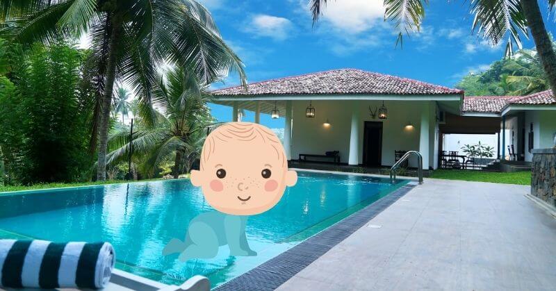 when can baby go in pool